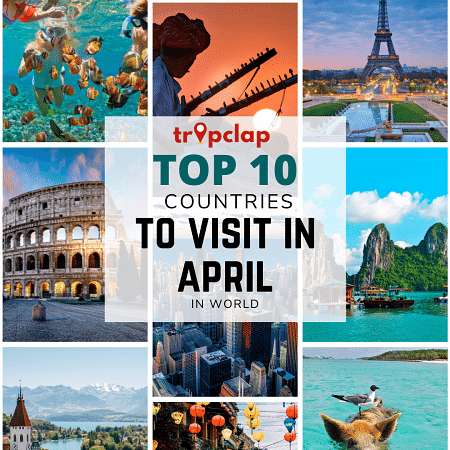 Top 10 beautiful countries you can choose freely to visit in April 2025